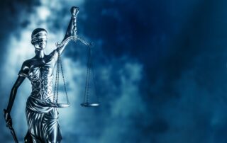Lady justice Defending Against Sexual Harassment Charges